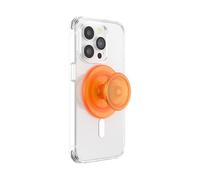 PopSockets: PopGrip Round per MagSafe - Anello Adattatore Incluso - Supporto e Impugnatura per Smartphone e Cover con Top Intercambiabile - Orange Zest
