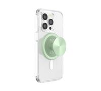 PopSockets: PopGrip Round per Magsafe - Anello Adattatore per MagSafe Incluso - Supporto e Impugnatura per Telefoni Cellulari e Custodia con un Top Intercambiabile - Aluminum Honeydew