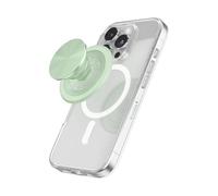 PopSockets: PopGrip Round per Magsafe - Anello Adattatore per MagSafe Incluso - Supporto e Impugnatura per Telefoni Cellulari e Custodia con un Top Intercambiabile - Aluminum Honeydew