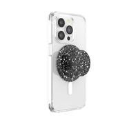 PopSockets: PopGrip Round per Magsafe - Anello Adattatore per MagSafe Incluso - Supporto e Impugnatura per Telefoni Cellulari e Custodia con un Top Intercambiabile - Black Speckle