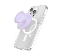 PopSockets: PopGrip Round per Magsafe - Anello Adattatore per MagSafe Incluso - Supporto e Impugnatura per Telefoni Cellulari e Custodia con un Top Intercambiabile - Opalescent Clear