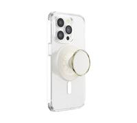 PopSockets: PopGrip Round per Magsafe - Anello Adattatore per MagSafe Incluso - Supporto e Impugnatura per Telefoni Cellulari e Custodia con un Top Intercambiabile - Enamel Coconut Creme
