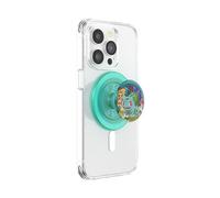 PopSockets: PopGrip Round per Magsafe - Anello Adattatore per MagSafe Incluso - Supporto e Impugnatura per Telefoni Cellulari e Custodia con un Top Intercambiabile - Pokémon - Bulbasaur Mint