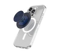 PopSockets: PopGrip Round per Magsafe - Anello Adattatore per MagSafe Incluso - Supporto e Impugnatura per Telefoni Cellulari e Custodia con un Top Intercambiabile - Aluminum French Navy
