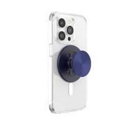 PopSockets: PopGrip Round per Magsafe - Anello Adattatore per MagSafe Incluso - Supporto e Impugnatura per Telefoni Cellulari e Custodia con un Top Intercambiabile - Aluminum French Navy