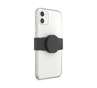 PopSockets: PopGrip Slide Stretch senza adesivo Grip e supporto mobile con bordi quadrati e Top intercambiabile - Compatibile con la maggior parte degli smartphone - Black