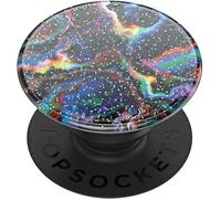 PopSockets PopGrip - Supporto e impugnatura per smartphone e tablet con un top intercambiabile, glitter arcobaleno Void