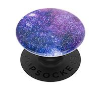 PopSockets PopGrip - Supporto e Impugnatura per Telefoni Cellulari e Tablet con Un Top Intercambiabile - Glitter Nebula