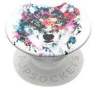 PopSockets PopGrip - Supporto e Impugnatura per Telefoni Cellulari e Tablet con Un Top Intercambiabile - Wolf