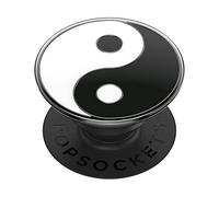 PopSockets: PopGrip - Supporto e Impugnatura per Telefoni Cellulari e Tablet con un Top Intercambiabile - Enamel Yin Yang