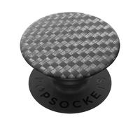 PopSockets PopGrip - Supporto e Impugnatura per Telefoni Cellulari e Tablet con Un Top Intercambiabile - Carbonite Weave