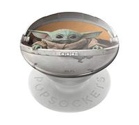 PopSockets PopGrip - Supporto e Impugnatura per Telefoni Cellulari e Tablet con un Top Intercambiabile - The Child Pod (Baby Yoda)