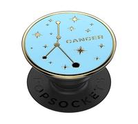 PopSockets: PopGrip - Supporto e Impugnatura per Telefoni Cellulari e Tablet con un Top Intercambiabile - Enamel Zodiac Cancer