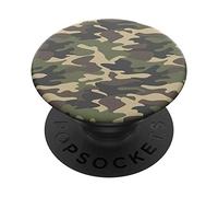 PopSockets PopGrip - Supporto e Impugnatura per Telefoni Cellulari e Tablet con un Top Intercambiabile - Woodland Camo