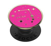 PopSockets: PopGrip - Supporto e Impugnatura per Telefoni Cellulari e Tablet con un Top Intercambiabile - Enamel Zodiac Aries