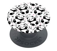 PopSockets | PopGrip | Supporto estraibile e maniglia per smartphone e tablet | Supporto per dita Basic Panda Boom