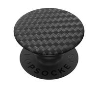 PopSockets PopGrip - Supporto e Impugnatura per Telefoni Cellulari e Tablet con Un Top Intercambiabile - Carbonite Weave