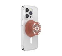 PopSockets PopSockets - Impugnatura per telefono con cavalletto, supporto magnetico, parte superiore sostituibile, presa sicura per custodie MagSafe, impugnatura per telefono e tablet, terracotta