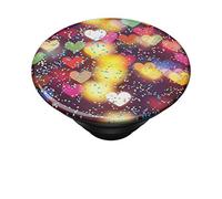 PopSockets PopTop - Top Intercambiabile per Il Tuo PopGrip Intercambiabile - Glitter Bokeh Hearts