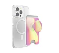 PopSockets: PopWallet + per MagSafe - Anello Adattatore per MagSafe Incluso - Porta Carte con Top Intercambiabile Integrato per Smartphone e Custodie - Aurange