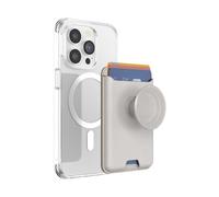 PopSockets: PopWallet per MagSafe - Con presa - Include anello adattatore per MagSafe - Sottile portacarte riposizionabile per smartphone e custodie - SoftGoods - Horchata