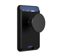PopSockets: PopWallet per MagSafe - Con presa - Include anello adattatore per MagSafe - Sottile portacarte riposizionabile per smartphone e custodie - SoftGoods - Black