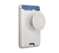 PopSockets: PopWallet per MagSafe - Con presa - Include anello adattatore per MagSafe - Sottile portacarte riposizionabile per smartphone e custodie - SoftGoods - Horchata