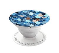 PopSockets - portadocumenti con supporto e impugnatura per smartphone e tablet - sirena