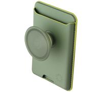 PopSockets Portafoglio In Pelle PopWallet+ Con Grip Per MagSafe - Eucalipto