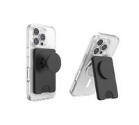 PopSockets Portafoglio Kick-Out per MagSafe, cavalletto regolabile, supporto magnetico, nero