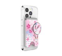 PopSockets Portafoglio per telefono con impugnatura espandibile e anello adattatore per MagSafe, porta carte, compatibile con la ricarica wireless e con MagSafe, Pokemon, enamel sylveon's dream
