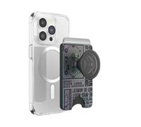 PopSockets Portafoglio per telefono con impugnatura espandibile e anello adattatore per MagSafe, porta carte di credito, compatibile con ricarica wireless, portafoglio compatibile con MagSafe - The