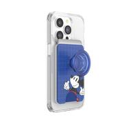 PopSockets Portafoglio per telefono con impugnatura espandibile, porta carte telefoniche, compatibile con ricarica wireless, portafoglio compatibile con MagSafe - Mod Mickey
