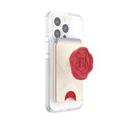 PopSockets Portafoglio per telefono con impugnatura espandibile, supporto per schede telefoniche, compatibile con ricarica wireless, portafoglio compatibile con MagSafe®, lettera Hogwarts
