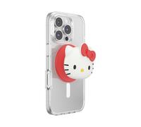 PopSockets Sanrio - PopOut Hello Kitty - Impugnatura rotonda compatibile con MagSafe, con anello adattatore, supporto per telefono, compatibile con ricarica wireless