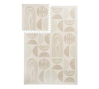 PopsyKosy Tappetini in schiuma per esercizi e bambini, eleganti e grandi, non tossici, inodori, 6 piastrelle, spaziosi 6 piedi x 4 piedi, versione rinforzata resistente al peeling, morbidi e spessi