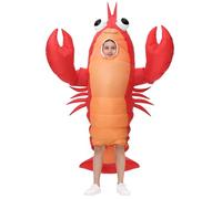 Poptrend Costume da aragosta gonfiabile per adulti, costume gonfiabile per Halloween, da uomo e da donna, divertente, per feste (bambini)