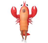 Poptrend Costume da aragosta gonfiabile per adulti, costume gonfiabile per Halloween, unisex, divertente, per feste in maschera (adulto)