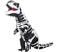 Poptrend Costume gonfiabile da scheletro di dinosauro per adulti e bambini, costume da scheletro da T-Rex, costume da dinosauro da sedersi, costume di Halloween per cosplay (bambini)