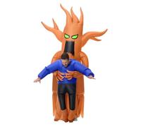 Poptrend Costume gonfiabile spaventoso per adulti, costume gonfiabile per Halloween, uomo e donna, divertente, per feste (adulto)