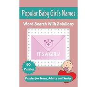 Popular Baby Girl Names Word Search with Solutions: Large Print