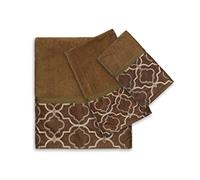 Popular Bath Spindle Collection Asciugamani 3 PZ MANDRINO, Cotone, Oro, Towel Set