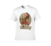 Popular Fashion Emperor New Groove Kuzco Llama No Touchy Casual Round Neck T Shirt White XL