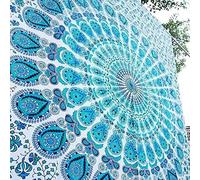 Popular Handicrafts Federa per cuscino da pavimento, motivo mandala, stile hippie, grande, colore: multicolore