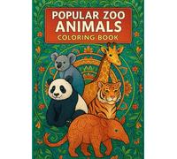 POPULAR ZOO ANIMALS COLORING BOOK