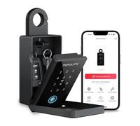 Populife Cassetta Chiavi con Impronta Digitale, Smart Key Box per Esterni, Cassetta Sicurezza Chiavi Con Accesso Remoto Wireless Per Casa, Ufficio E Airbnb Per Agenti Immobiliari, Funziona Offline