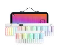 POPUPIANO Tastiera digitale intelligente per pianoforte a 61 tasti con tasti illuminati, driver MIDI e pad accordi, tastiera di e-learning portatile per prestazioni e composizione, 256