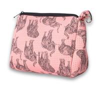 POPUPS Beauty case grande con cerniera - Borsa per cosmetici in neoprene impermeabile 19,6 x 27,3 x 12,7 cm, Elefante maestoso