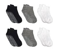 POPYS® Calzini Antiscivolo Bambino e Bambina di Cotone | Calze antiscivolo bambino | Calzini antiscivolo (IT, Numero, 22, 26, 6 Paia Multicolore)
