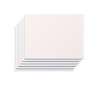 POQAX 6 pannelli di tela quadrati bianchi vuoti, mini fogli for pittura facili da trasportare for artisti, hobby e artigianato